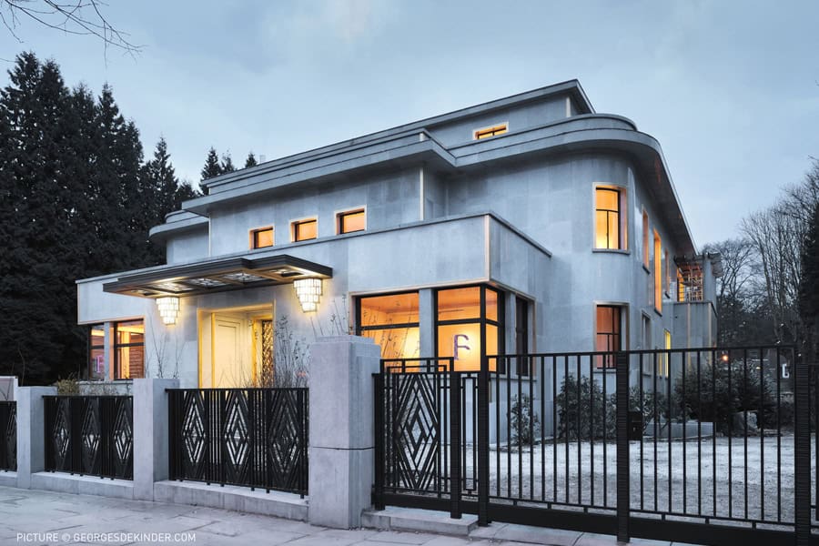 Maison moderne architecturale à Bruxelles lors du Festival ANTE.