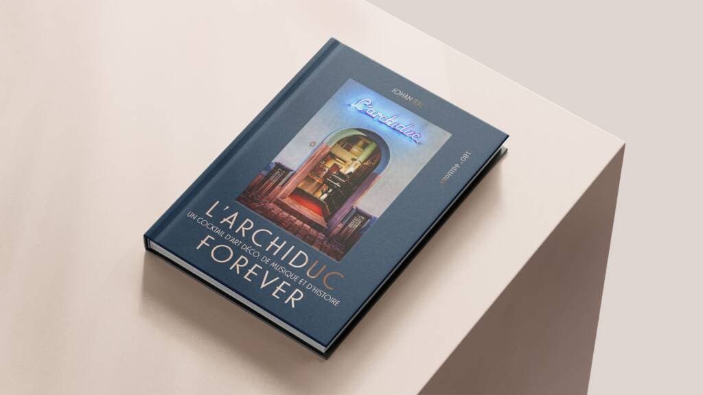 Couverture du livre "L'Archiduc" par Johan Rai, évoquant art, musique et histoire à Bruxelles.